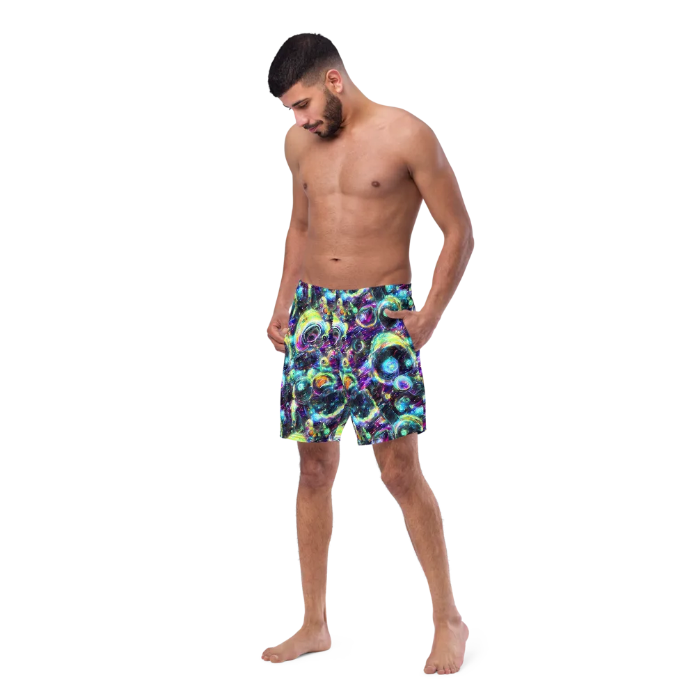 Iridescent Gravity on Swim Trunks — Left Front