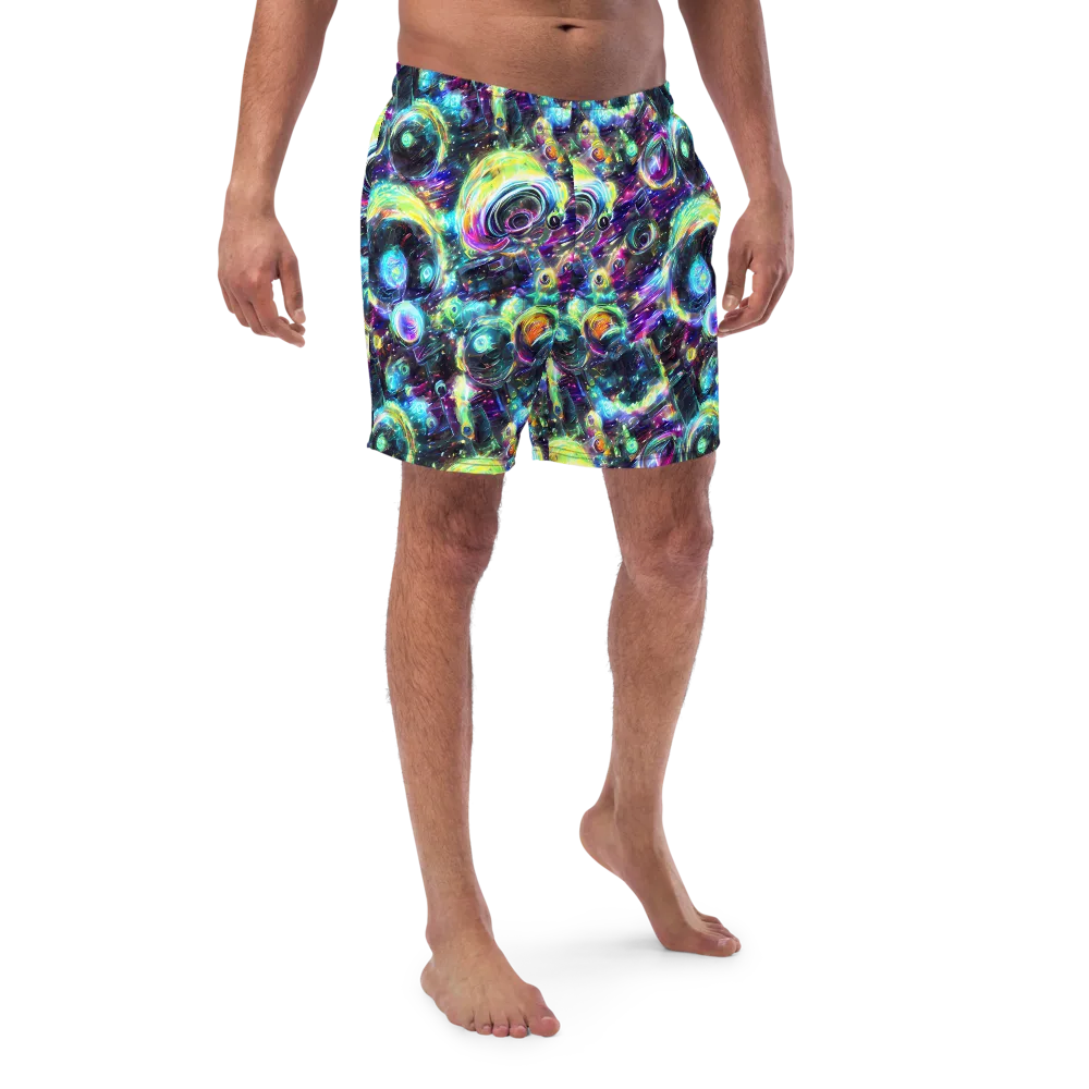 Iridescent Gravity on Swim Trunks — Front