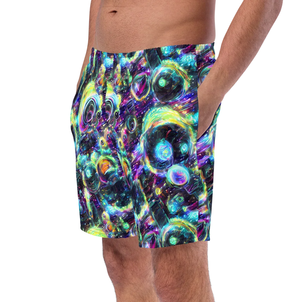 Iridescent Gravity on Swim Trunks — Left Front
