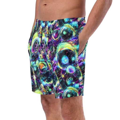 Iridescent Gravity on a Swim Trunks