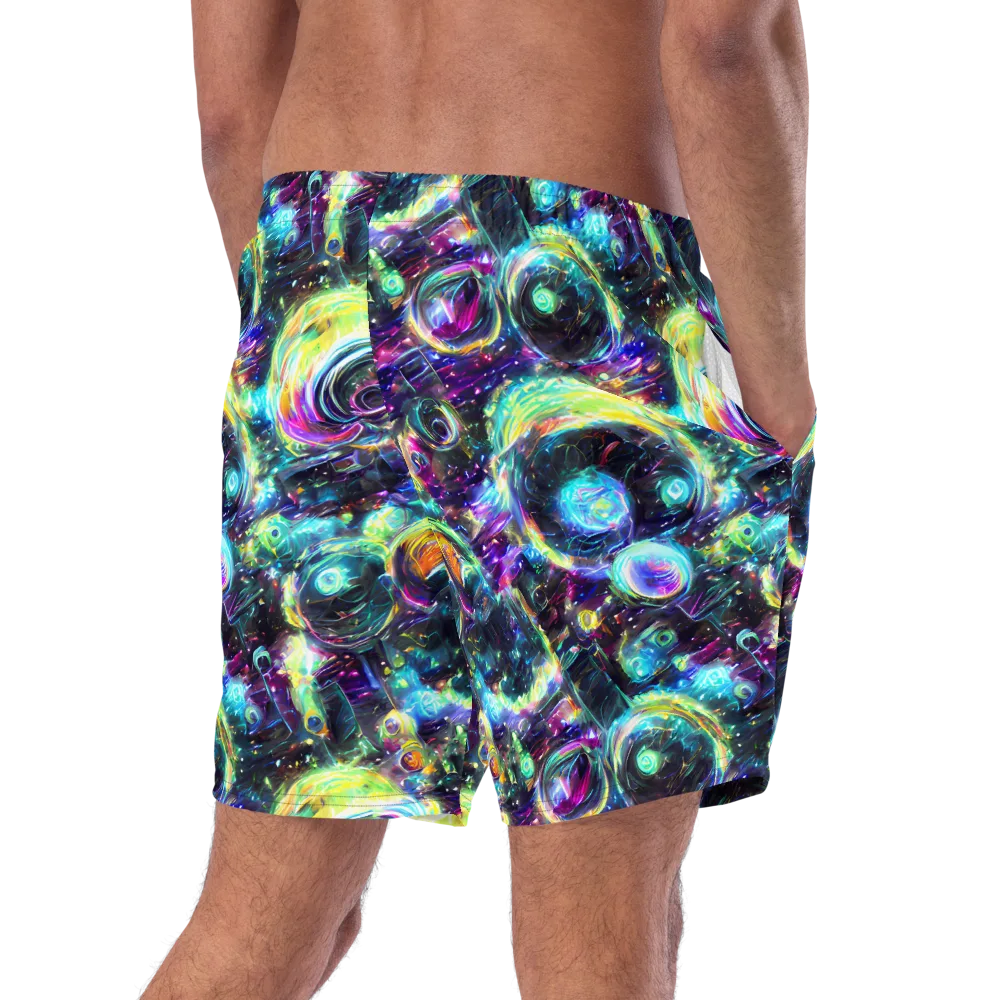 Iridescent Gravity on Swim Trunks — Right Back