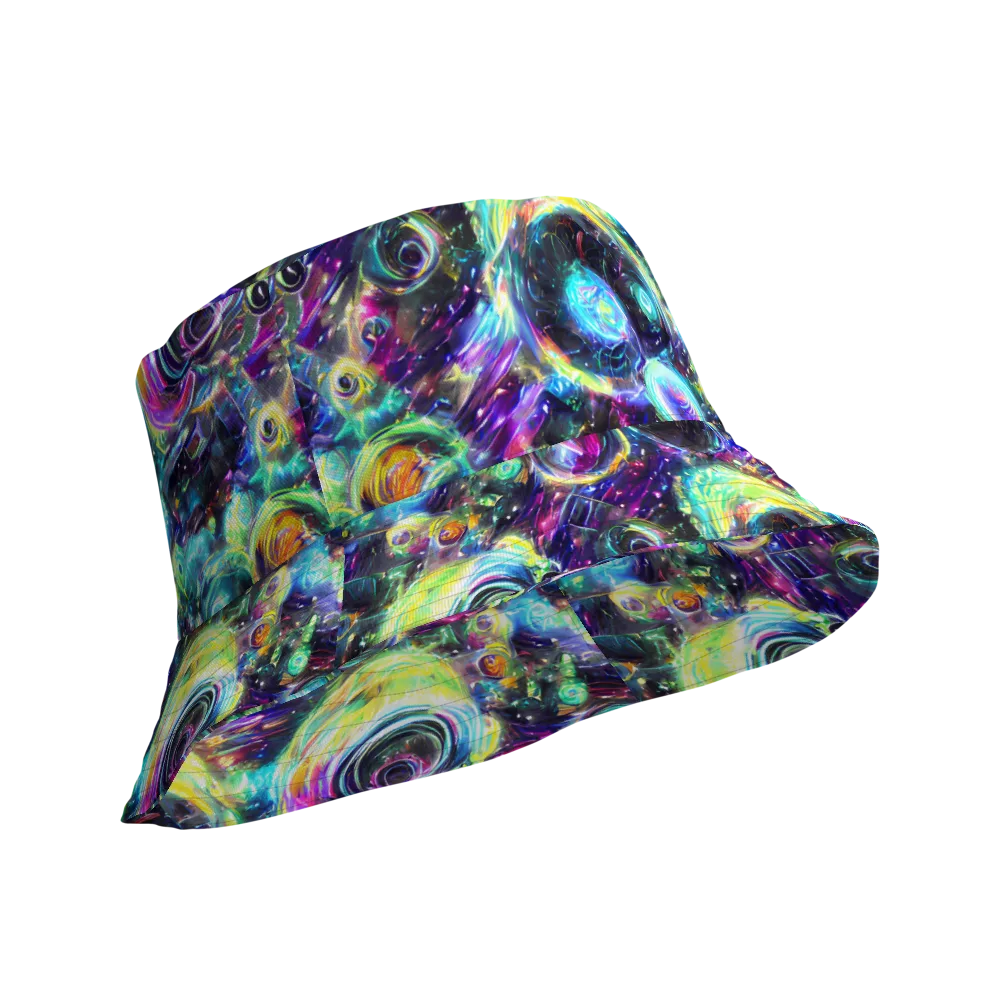 Iridescent Gravity on Reversible Bucket Hat — Product details Outside