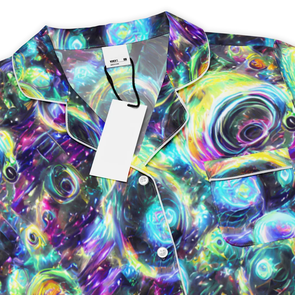 Iridescent Gravity on Women's Short Sleeve Pajama Top — Product details