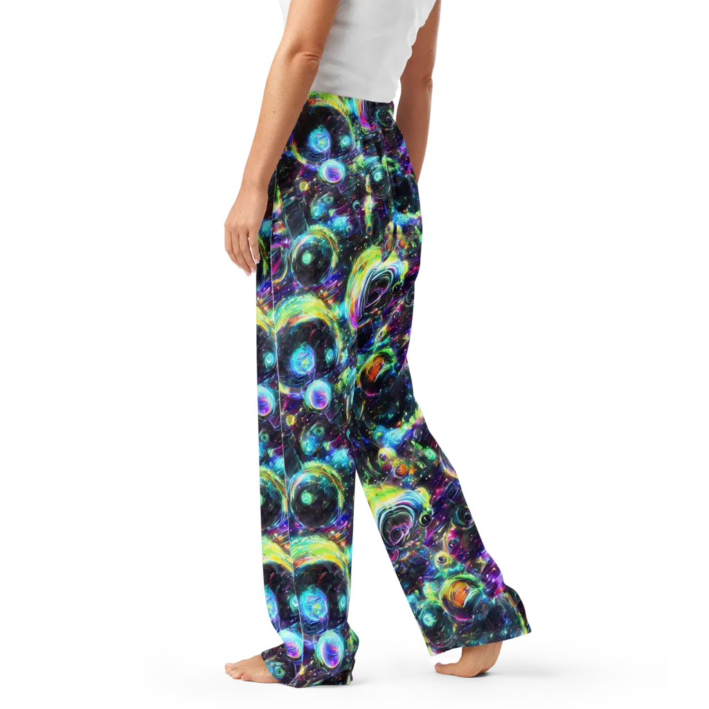 Iridescent Gravity on Women's Pajama Pants — Left