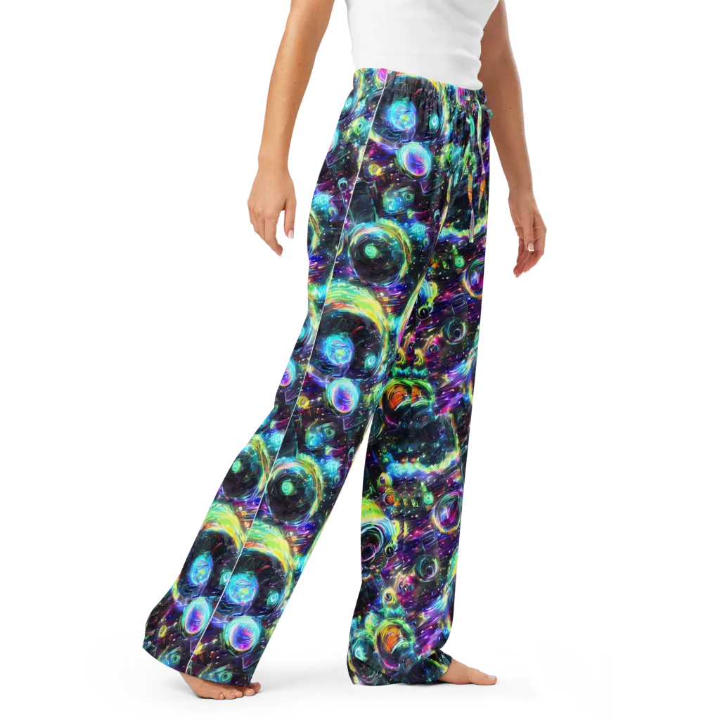Iridescent Gravity on Women's Pajama Pants — Right Front