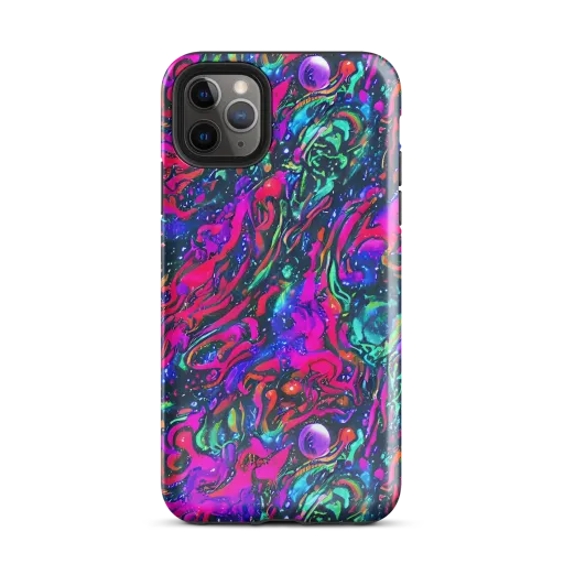 Cosmic Colorstorm on a Tough Case for iPhone®