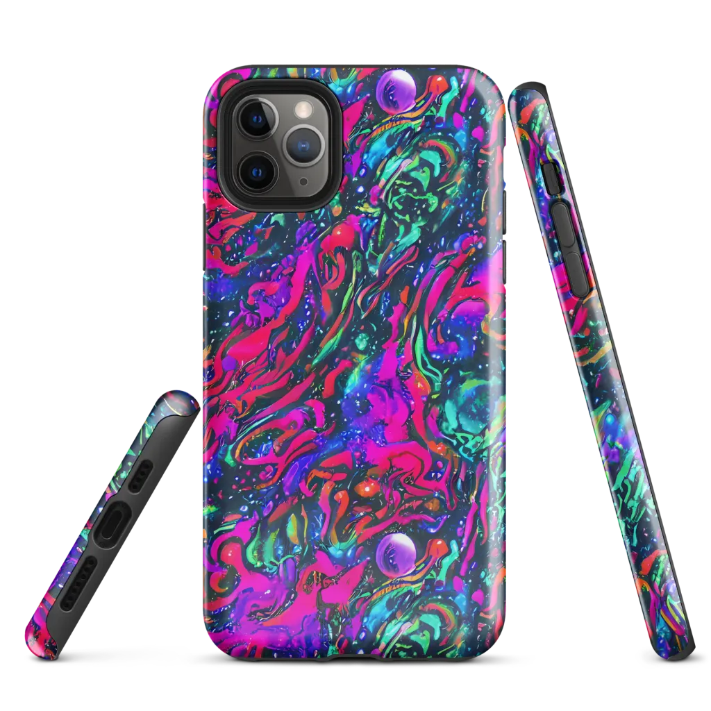 Cosmic Colorstorm on Tough Case for iPhone® — Front