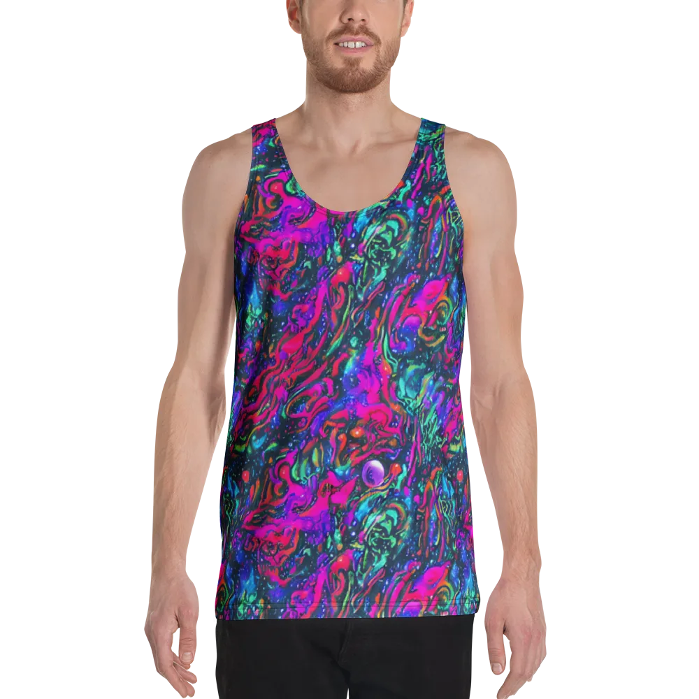 Cosmic Colorstorm on Men's Tank Top — Front