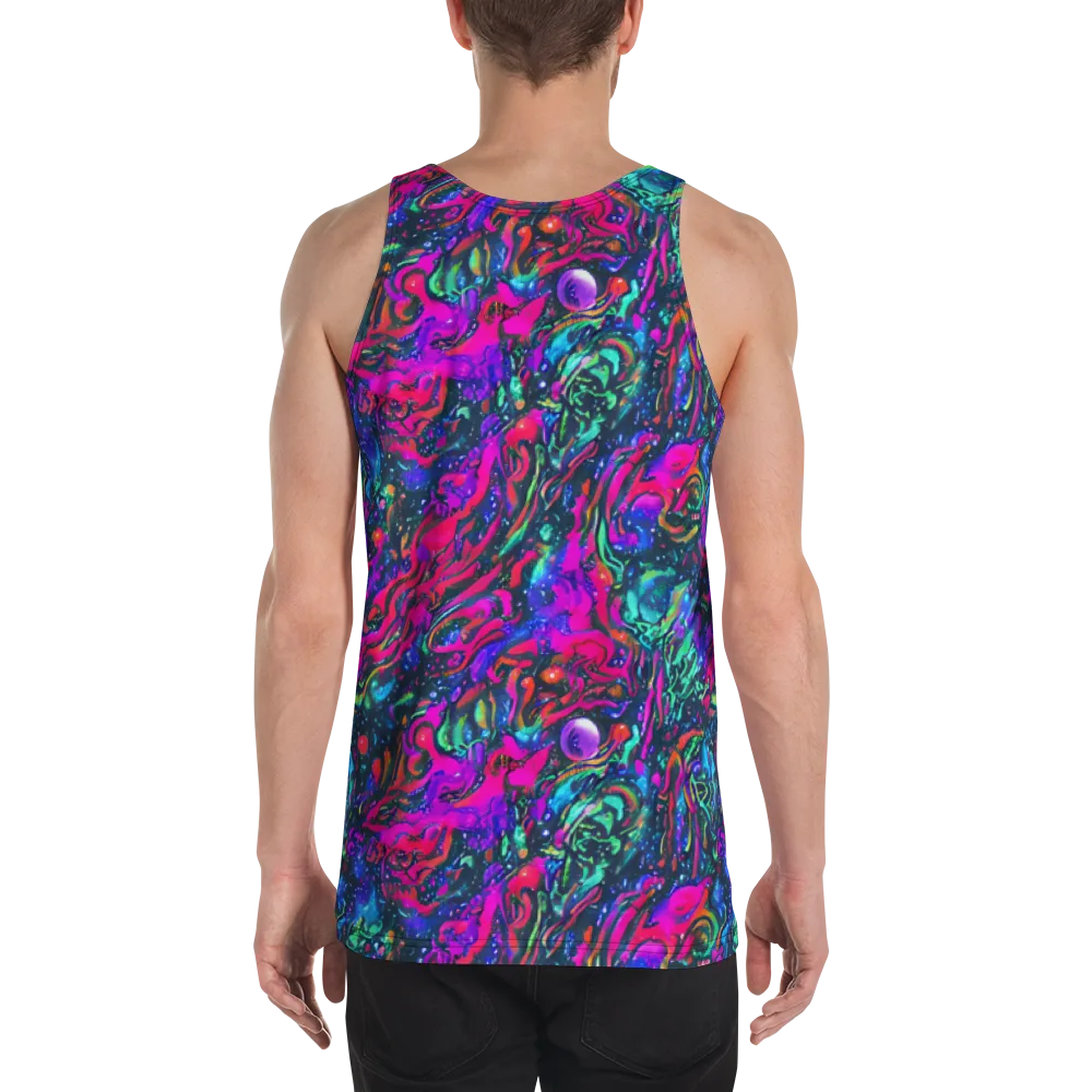 Cosmic Colorstorm on Men's Tank Top — Back