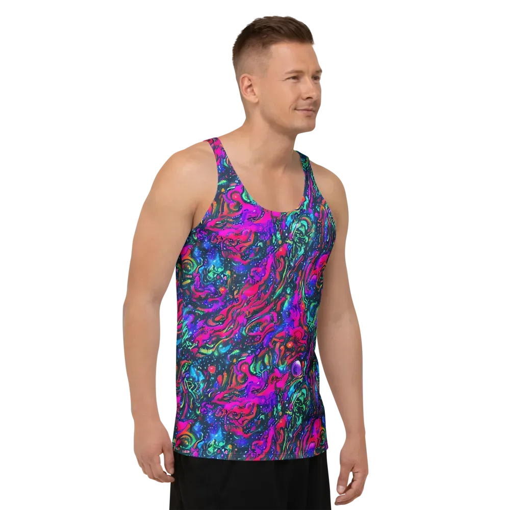 Cosmic Colorstorm on Men's Tank Top — Right Front