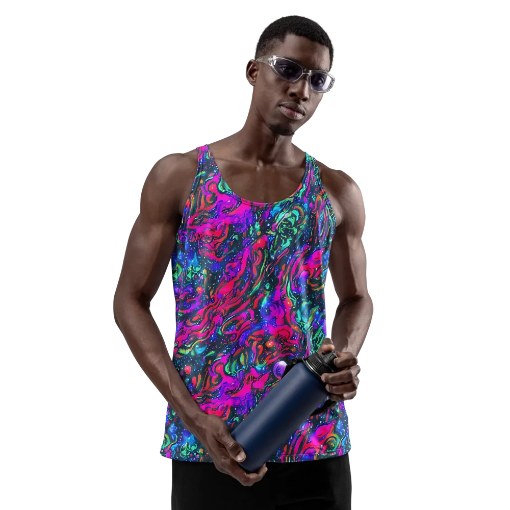 Cosmic Colorstorm on Men's Tank Top — Front