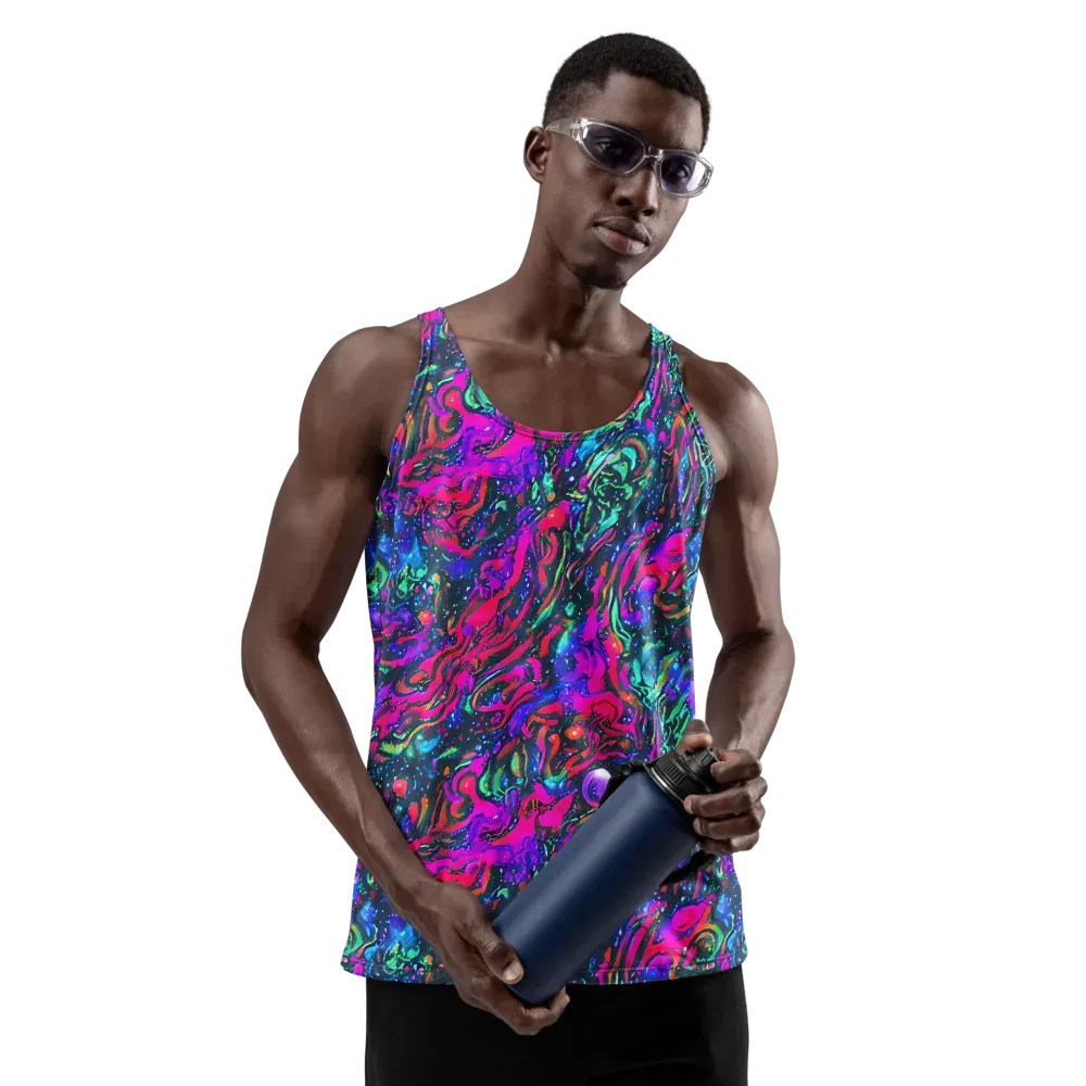 Cosmic Colorstorm on Men's Tank Top — Front