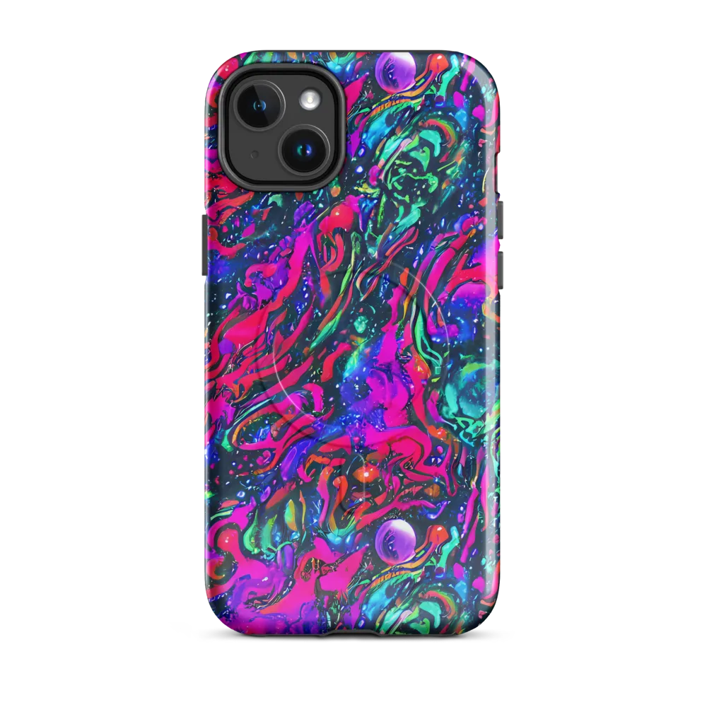 Cosmic Colorstorm on MagSafe Tough Case for iPhone® — Front