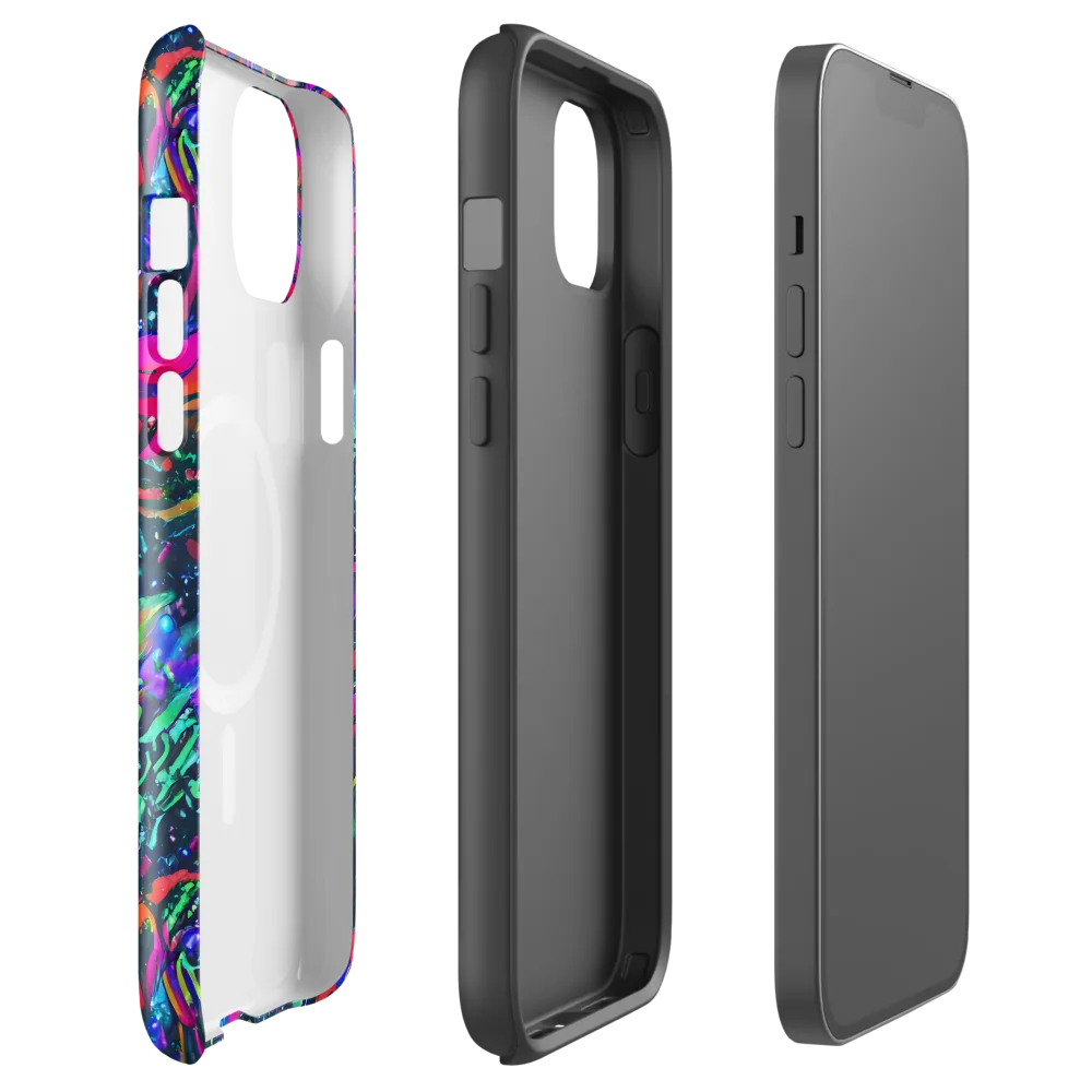 Cosmic Colorstorm on MagSafe Tough Case for iPhone® — Front
