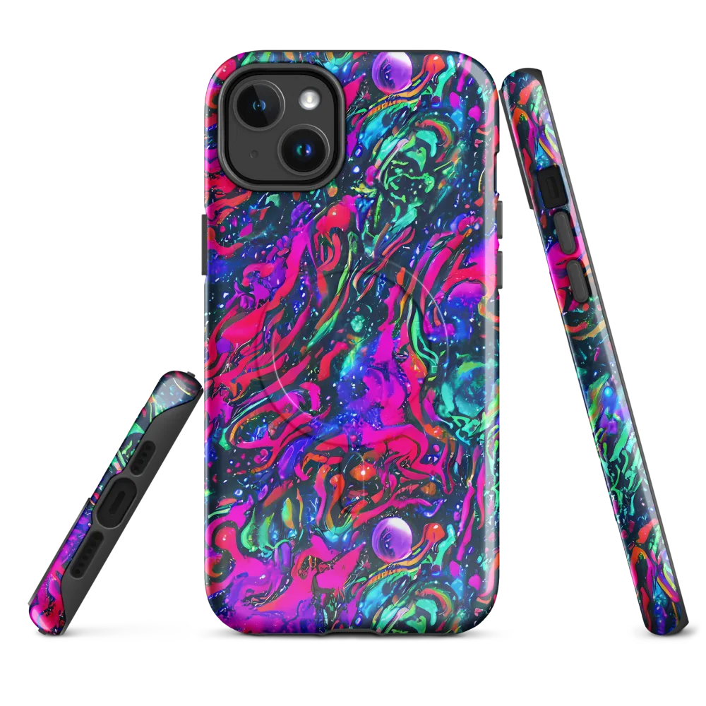 Cosmic Colorstorm on MagSafe Tough Case for iPhone® — Front