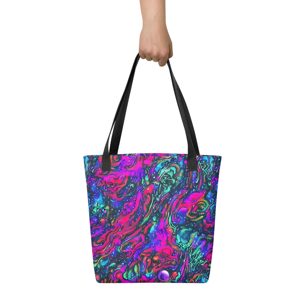 Cosmic Colorstorm on Tote Bag — Front