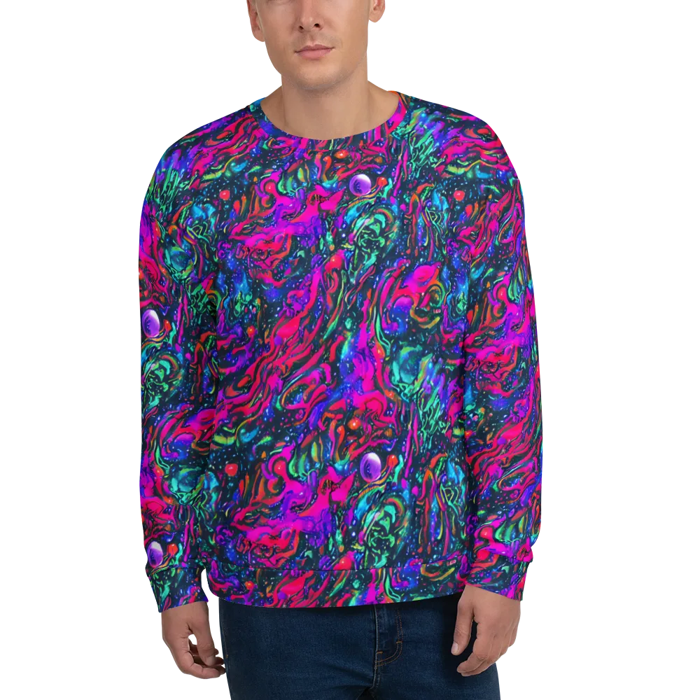 Cosmic Colorstorm on Sweatshirt — Front