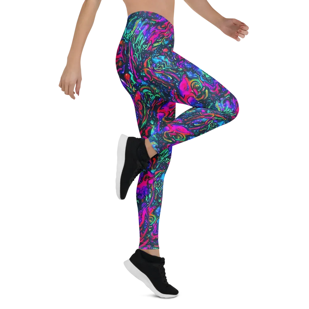 Cosmic Colorstorm on Leggings — Right