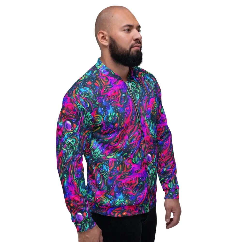 Cosmic Colorstorm on Bomber Jacket — Right