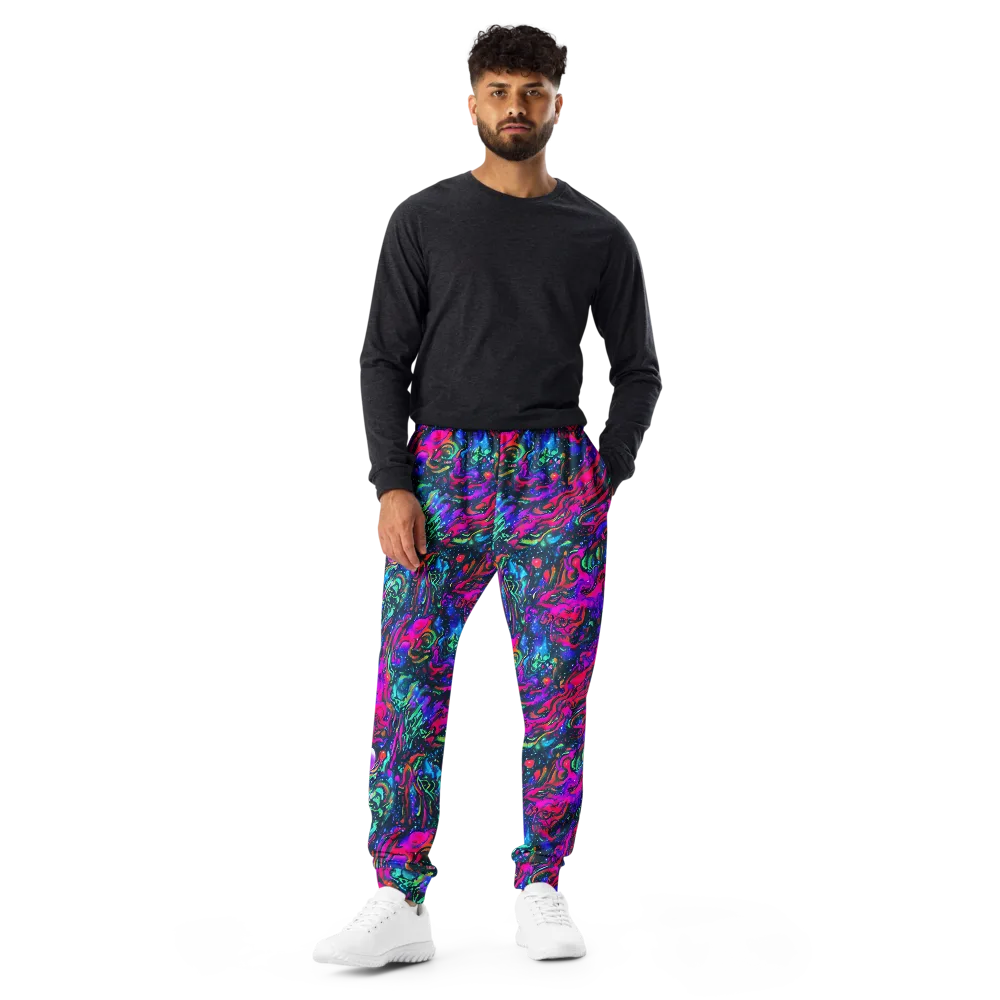 Cosmic Colorstorm on Men's Joggers — Front