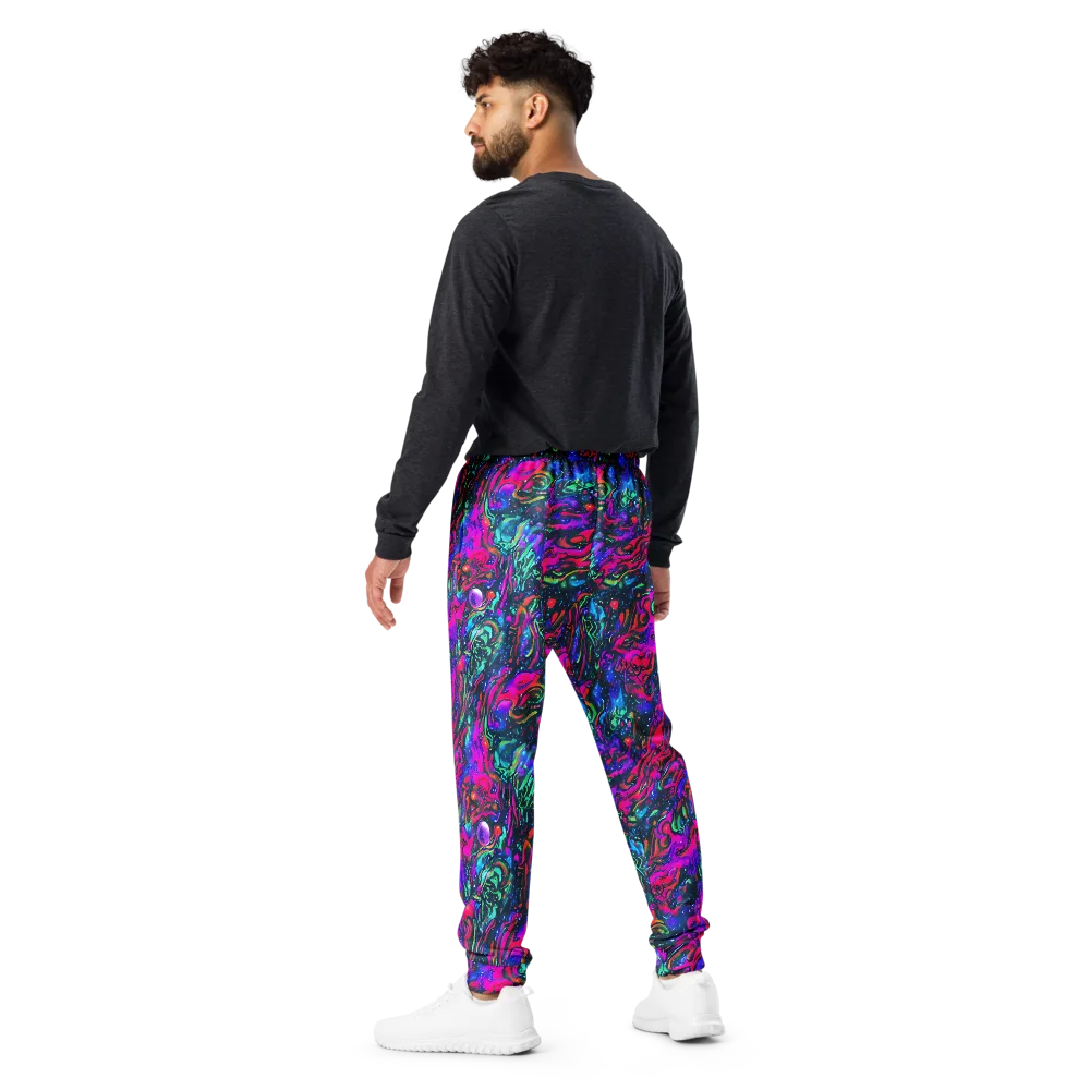 Cosmic Colorstorm on Men's Joggers — Back