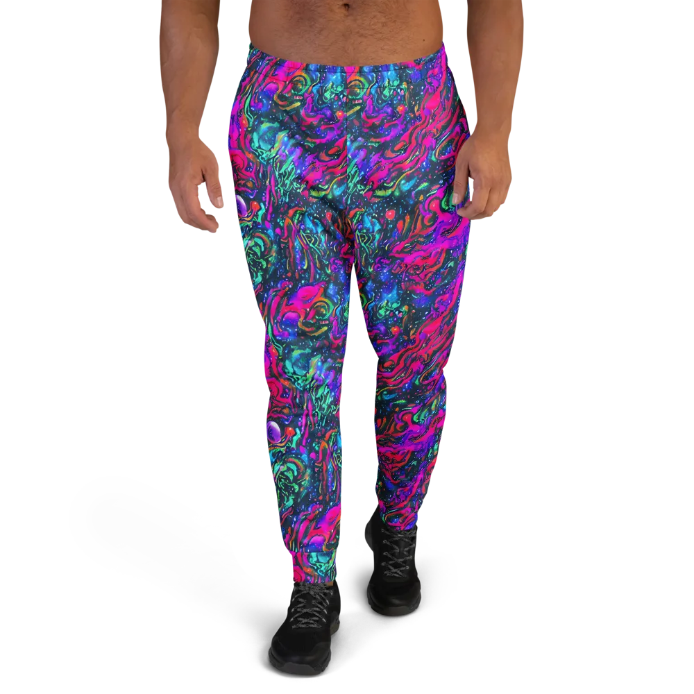 Cosmic Colorstorm on Men's Joggers — Front