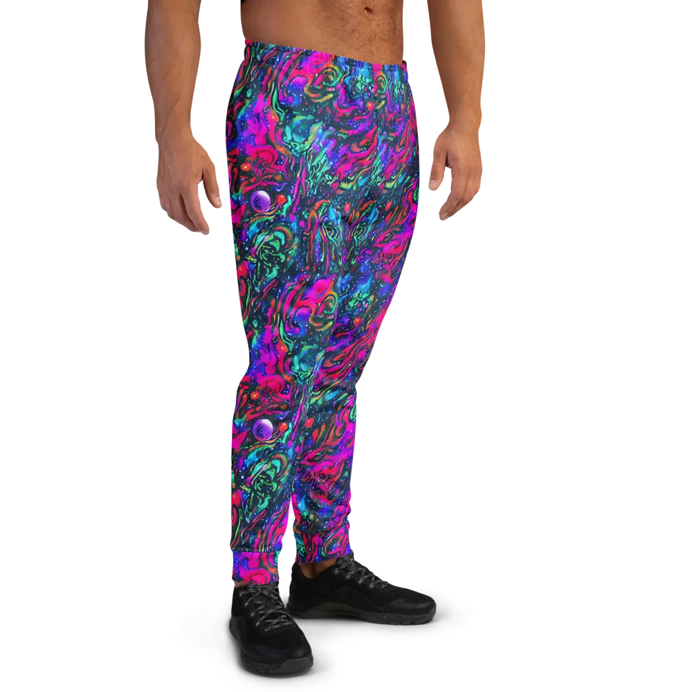 Cosmic Colorstorm on Men's Joggers — Right
