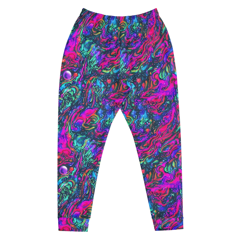 Cosmic Colorstorm on Men's Joggers — Front