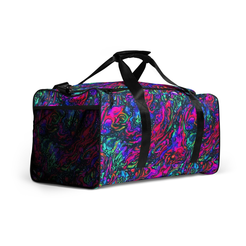 Cosmic Colorstorm on Duffle Bag — Right Front