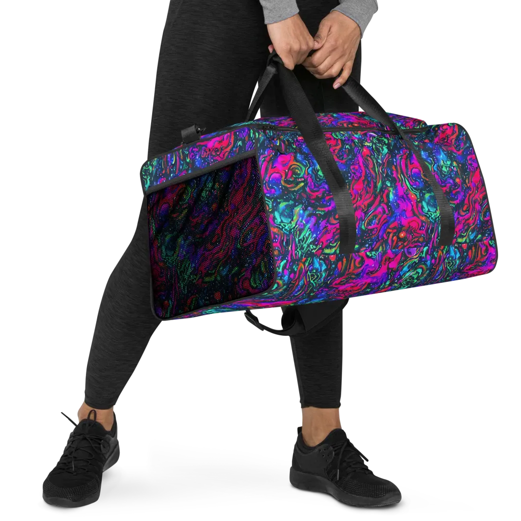 Cosmic Colorstorm on Duffle Bag — Right Front