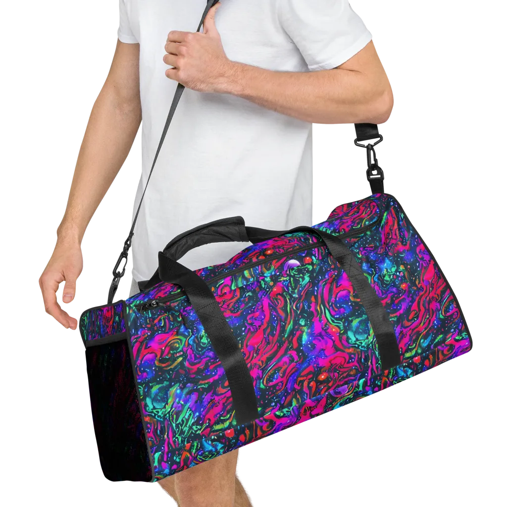 Cosmic Colorstorm on Duffle Bag — Right Front
