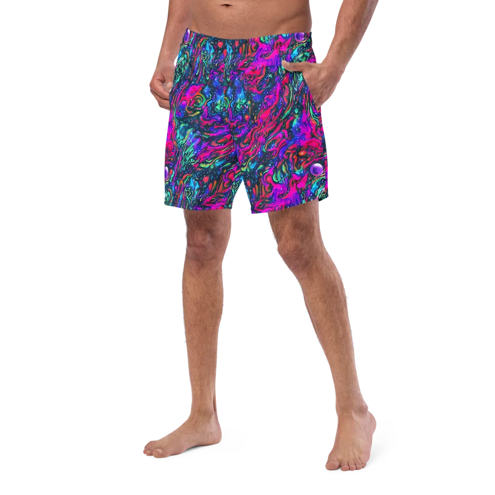 Cosmic Colorstorm on Swim Trunks — Left Front