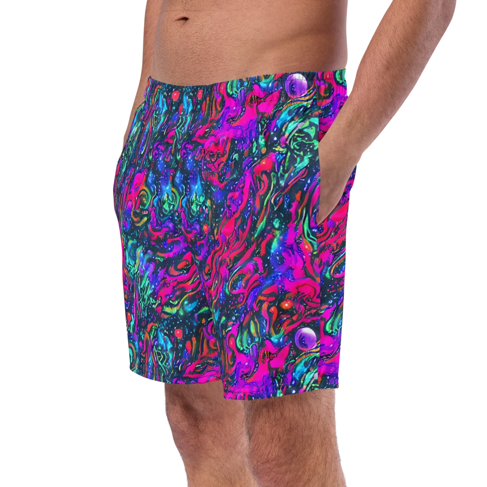 Cosmic Colorstorm on Swim Trunks — Left Front