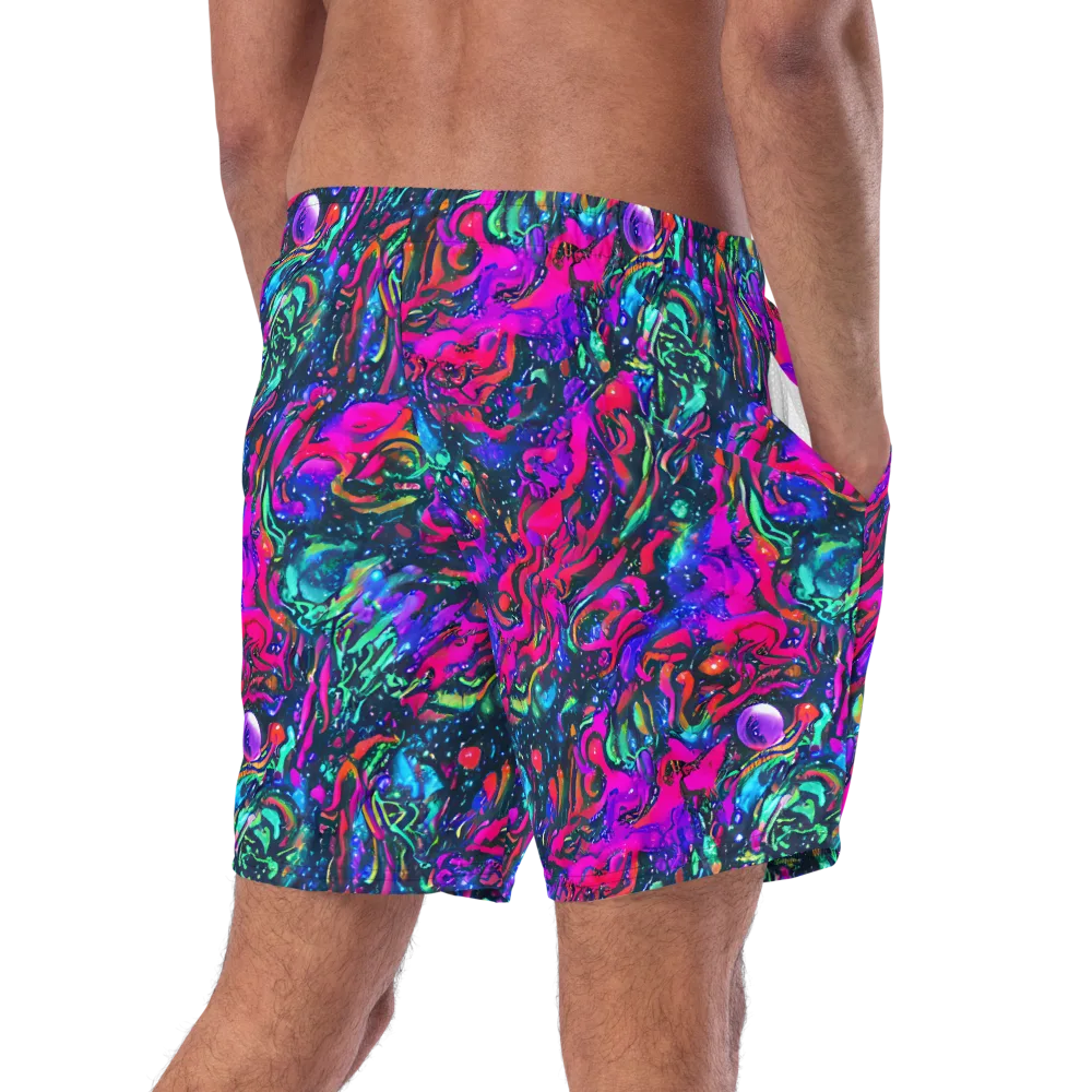 Cosmic Colorstorm on Swim Trunks — Right Back