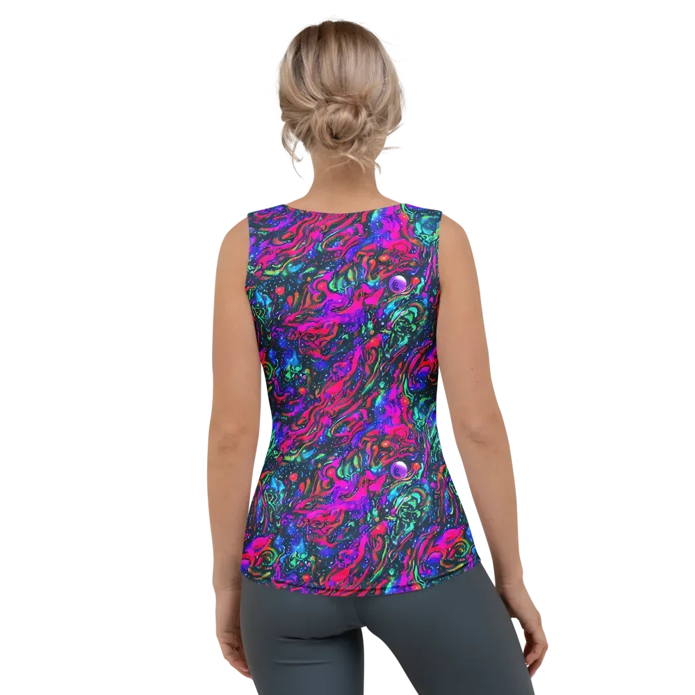 Cosmic Colorstorm on Women's Tank Top — Back