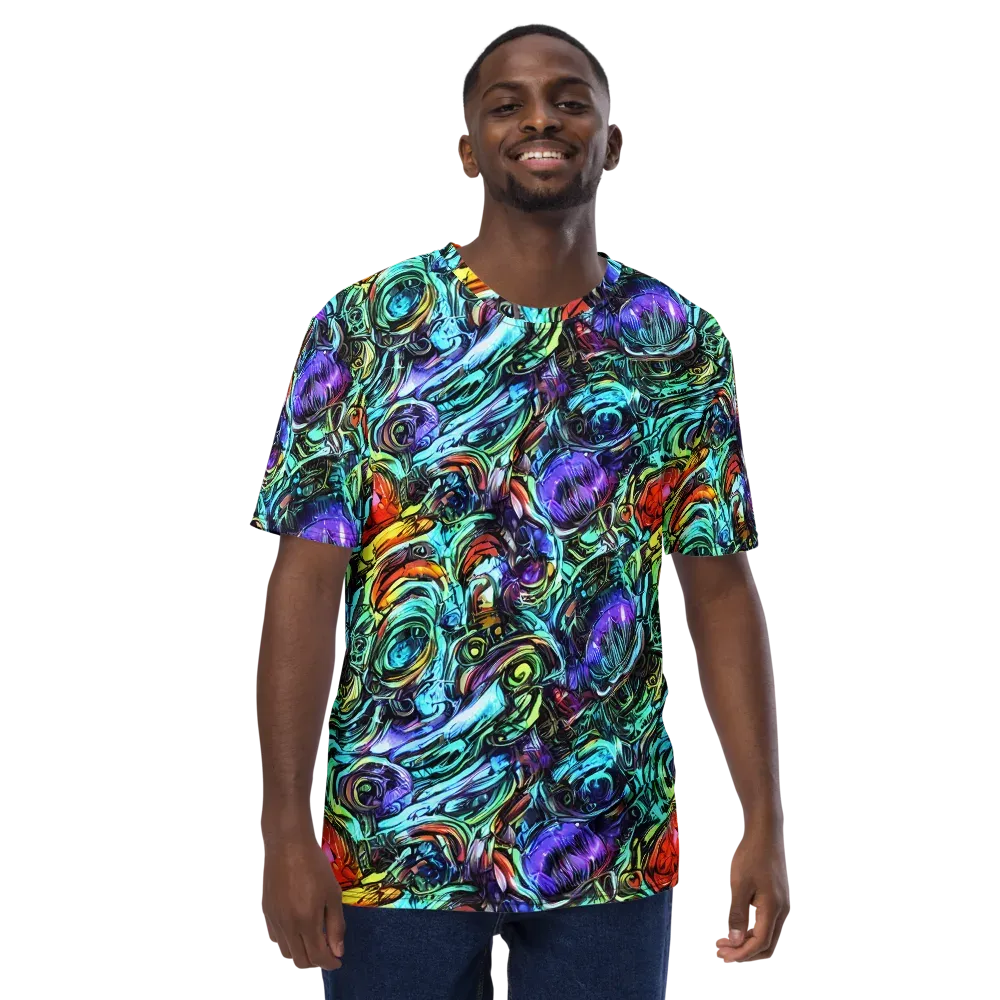 Iridescent Chaos on Men's Crew Neck T-Shirt — Front