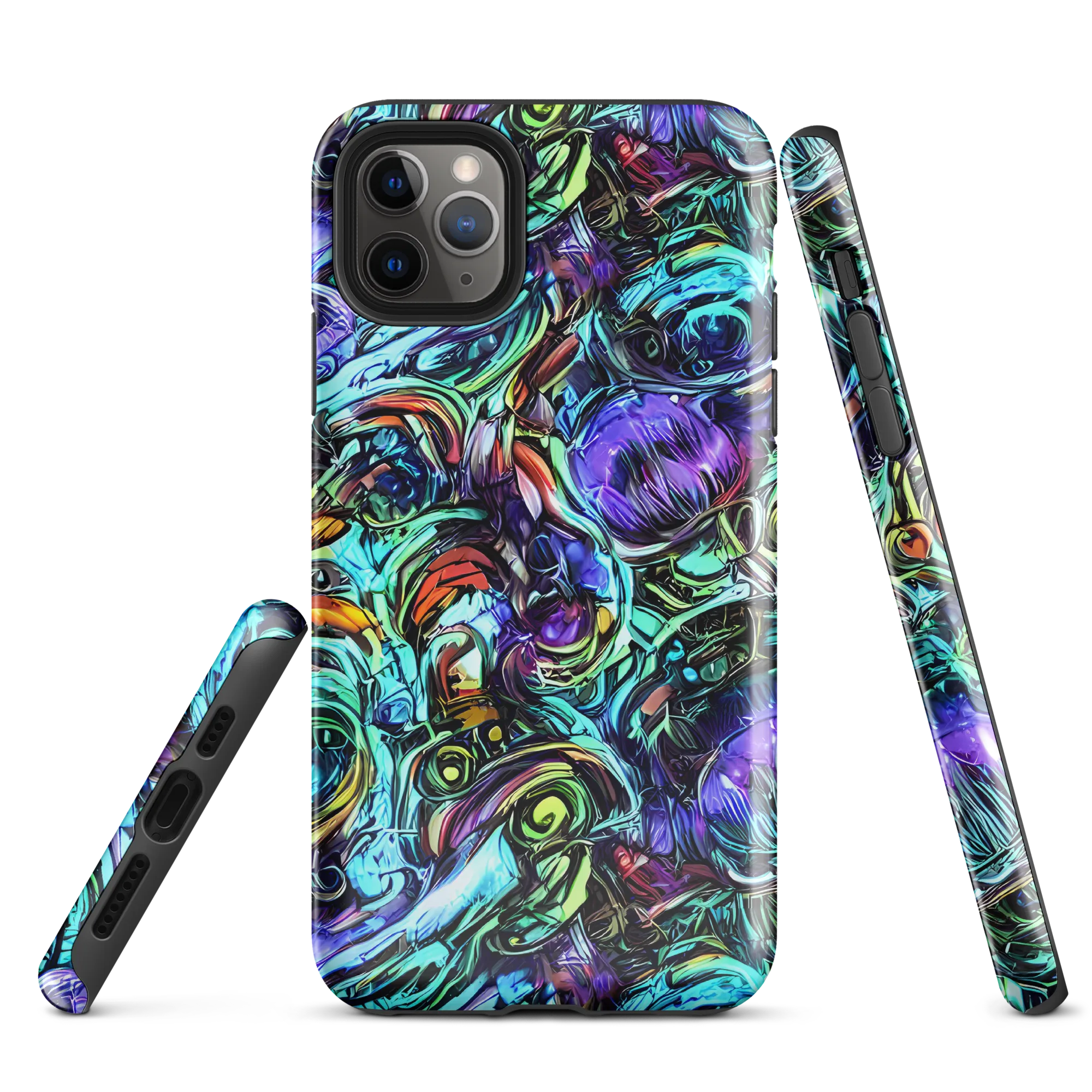 Iridescent Chaos on Tough Case for iPhone® — Front