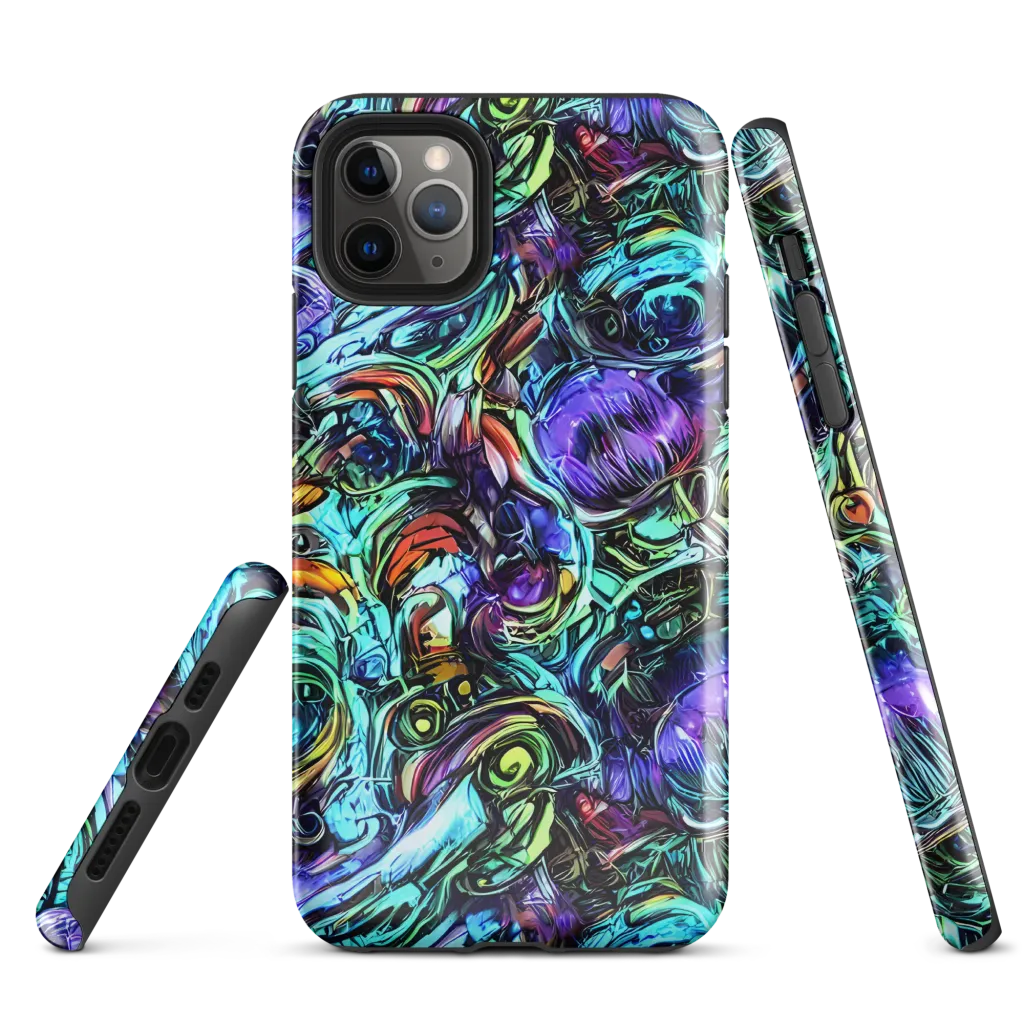 Iridescent Chaos on Tough Case for iPhone® — Front