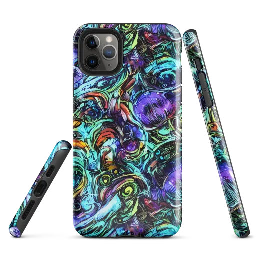 Iridescent Chaos on a Tough Case for iPhone®