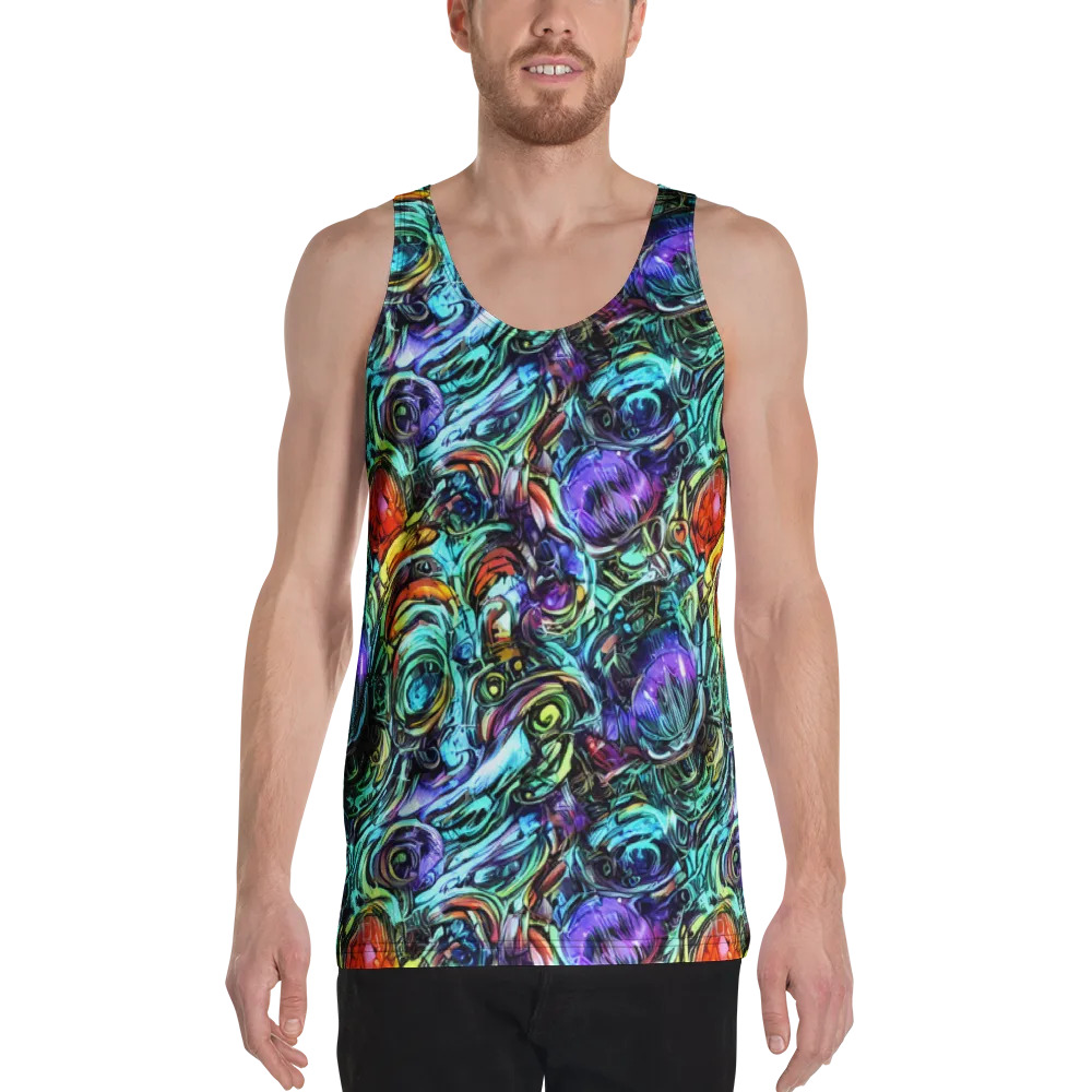 Iridescent Chaos on Men's Tank Top — Front