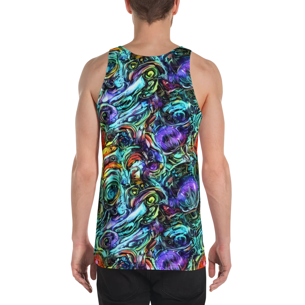 Iridescent Chaos on Men's Tank Top — Back