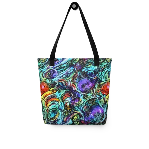 Iridescent Chaos on a Tote Bag