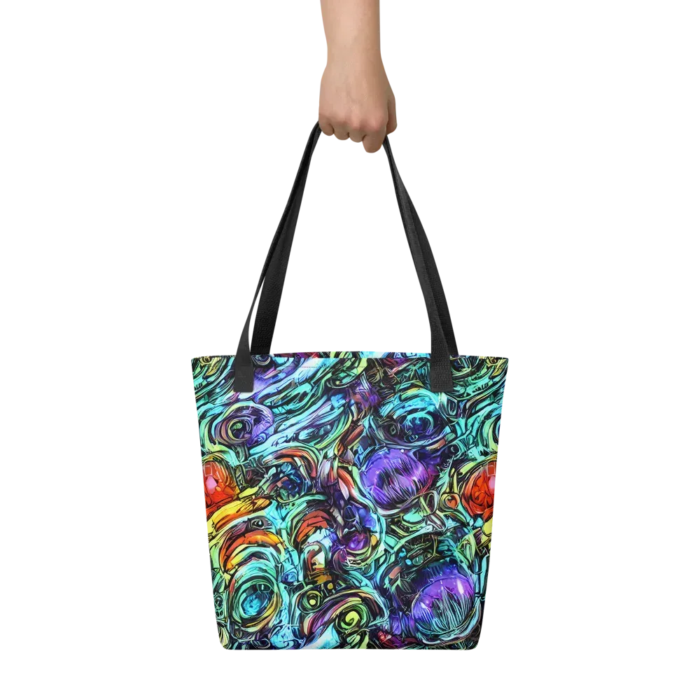 Iridescent Chaos on Tote Bag — Front
