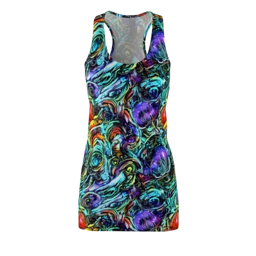 Iridescent Chaos on a Racerback Dress