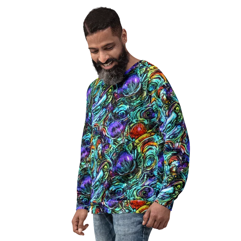 Iridescent Chaos on Sweatshirt — Left Front