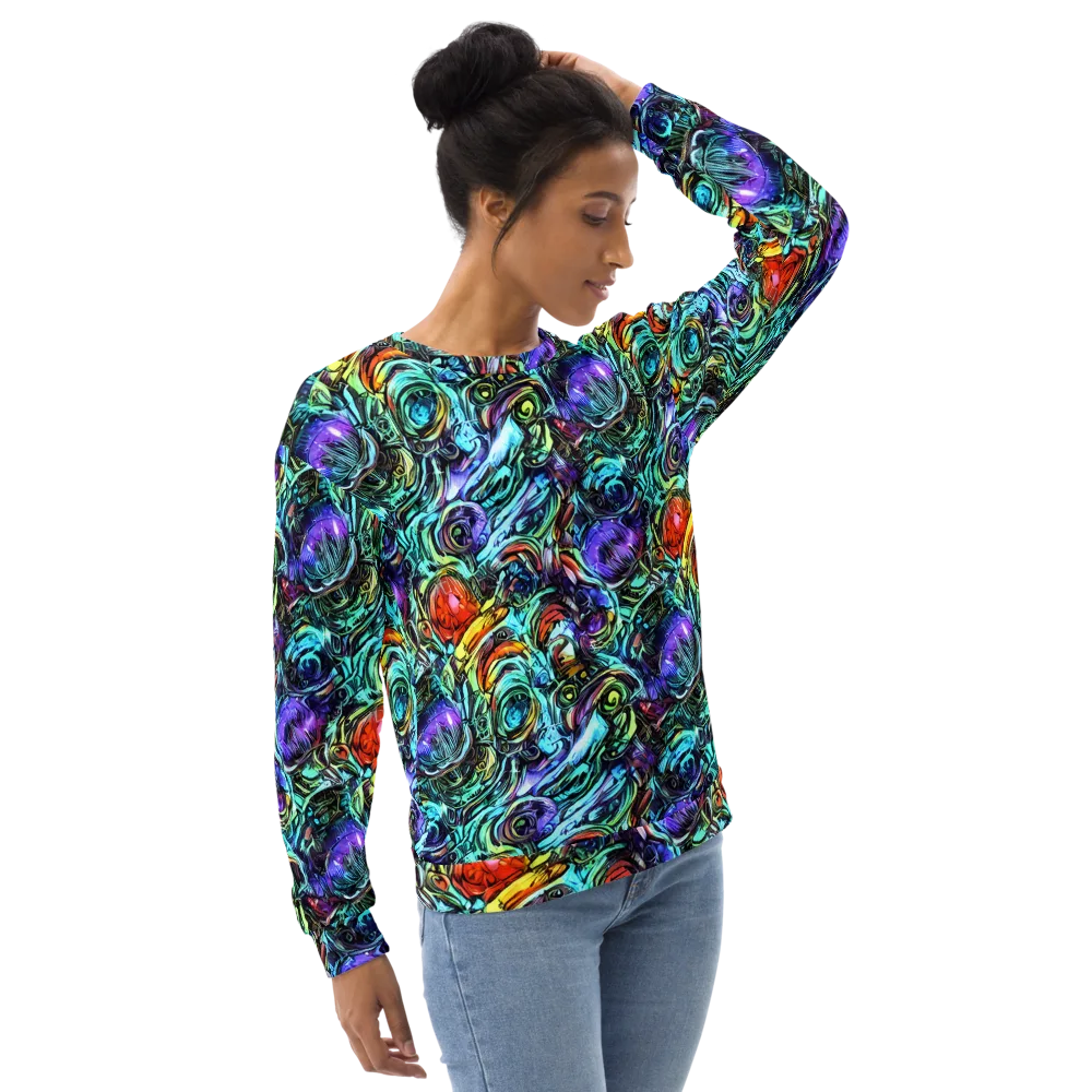 Iridescent Chaos on Sweatshirt — Right Front