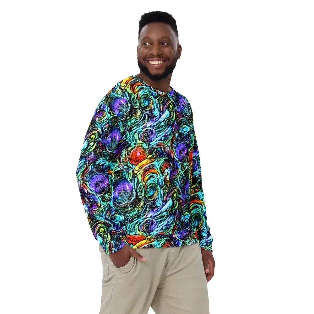 Iridescent Chaos on Sweatshirt — Front