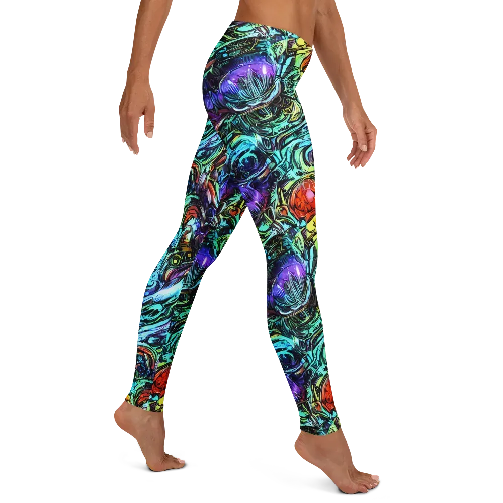 Iridescent Chaos on Leggings — Right