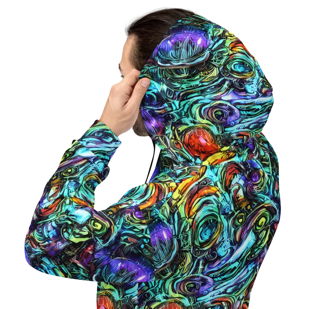 Iridescent Chaos on Hoodie — Back