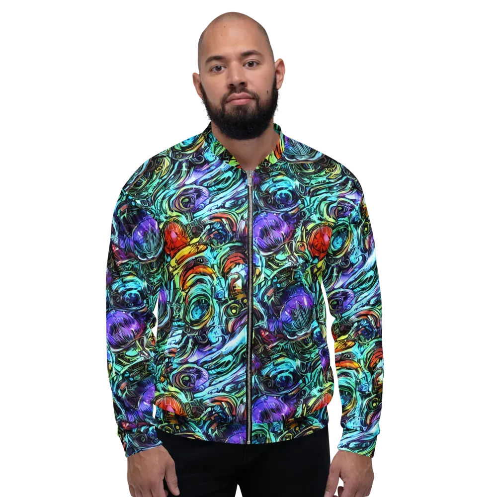 Iridescent Chaos on Bomber Jacket — Front
